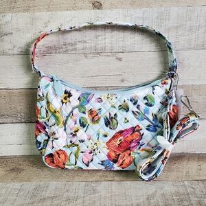 VERA BRADLEY | Frannie Crescent Crossbody in Sea Air Floral NWT